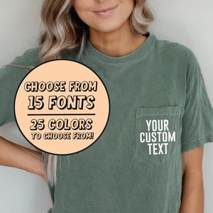 Custom Pocket T-Shirts  Custom Logo Pocket Shirts