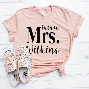 FUTURE MRS TEE, Future Mrs T-Shirt, Future Mrs Shirt, Gift for Bride, Engagement Shirt, Bride to Be Gift Shirt Tee, Dress Shopping Shirt