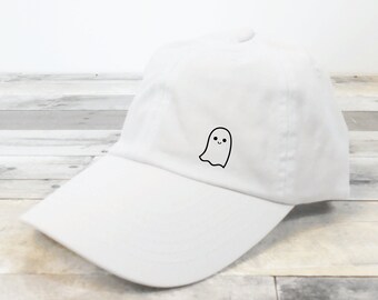 Ghost Baseball Cap, Cute Ghost Hat, Halloween Hat, Halloween Dad Hat, Dad Cap, Mom Hat, Cute Ghost Cap