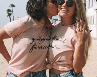 Fiancee Shirt, Girlfriend to Fiancee, I Said Yes, Engagement Shirt, Engagement Gift, Fiance Shirt, Bachelorette Party Shirt, Future Mrs