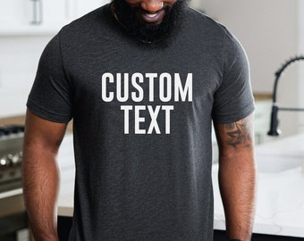 Camisa de hombre personalizada, camiseta personalizada para hombres, camiseta personalizada para hombres, abuelo est, abuelo est, camisa papa est, nombre personalizado camiseta para hombre camiseta día del padre