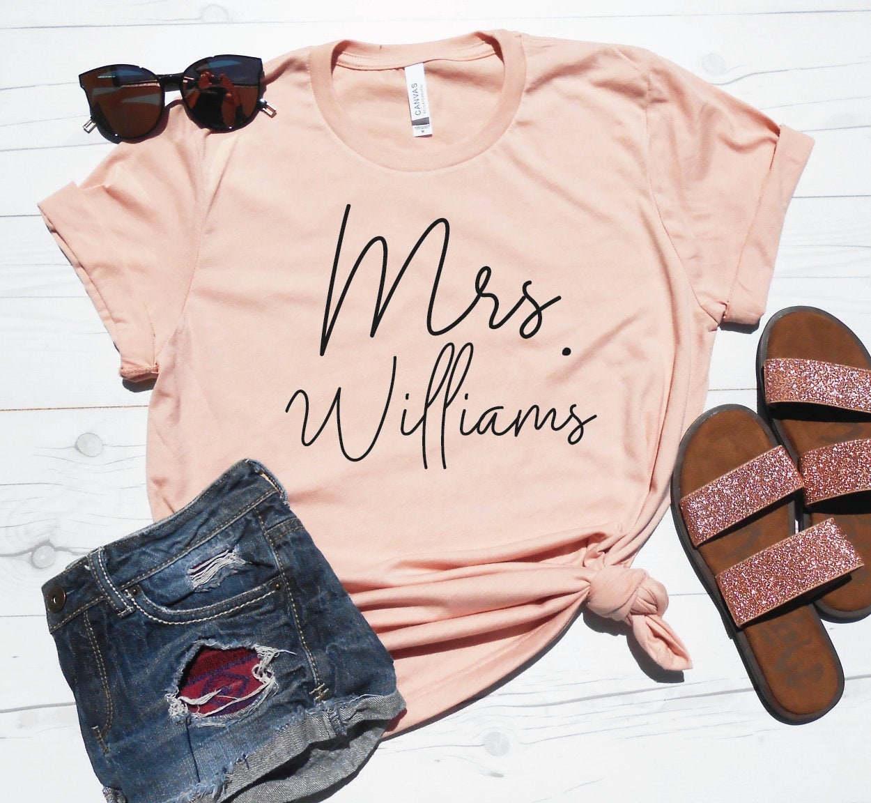 Mrs Last Name Shirt Custom Mrs Shirt 