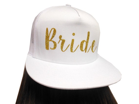 BRIDE HAT Bride Tribe Hat Gold Glitter 
