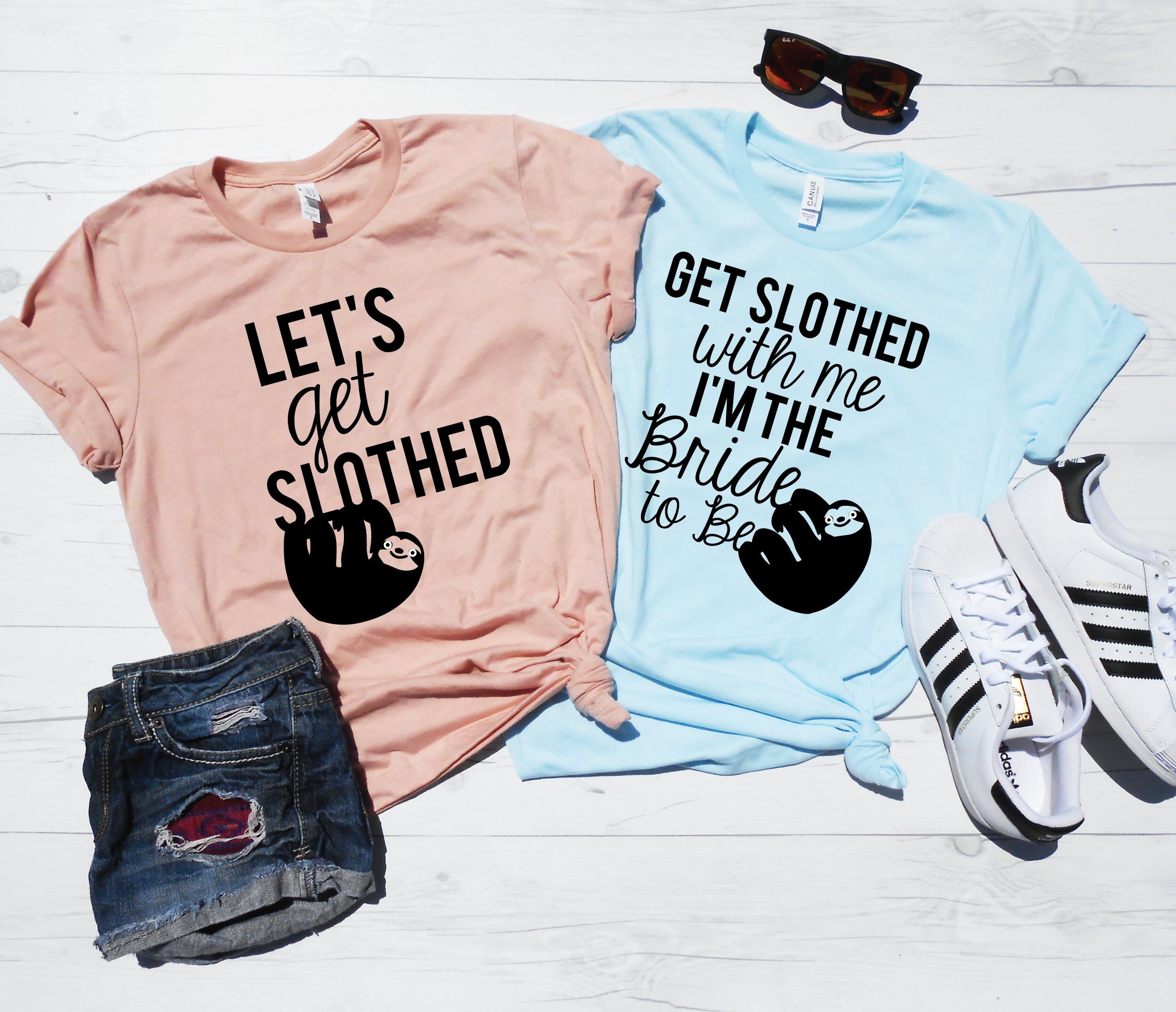 Sloth Bachelorette Shirts Lets Get 