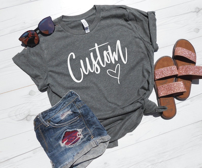 Custom Shirt Custom Shirts Custom T-shirt Personalized - Etsy UK