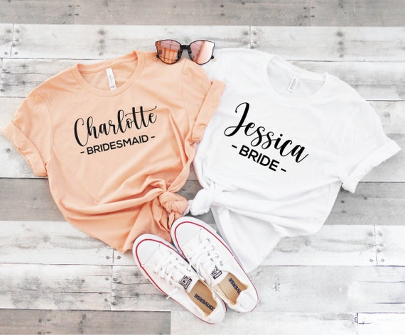 Monogram Shirt, Initial Shirt, Name shirt, Custom Initial Shirt, Monogram  Unisex T-Shirt, Bridesmaid Shirt, Bachelorette Party Shirt, Bride Shirt Tee