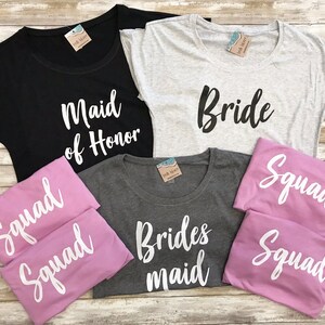 bridesmaid tees