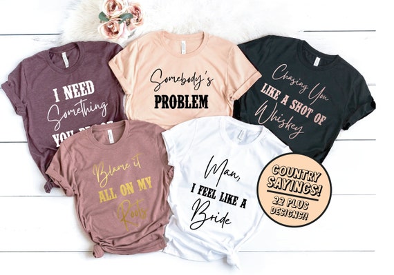 Custom T-Shirts for Bachelorette Country Crawl - Shirt Design Ideas