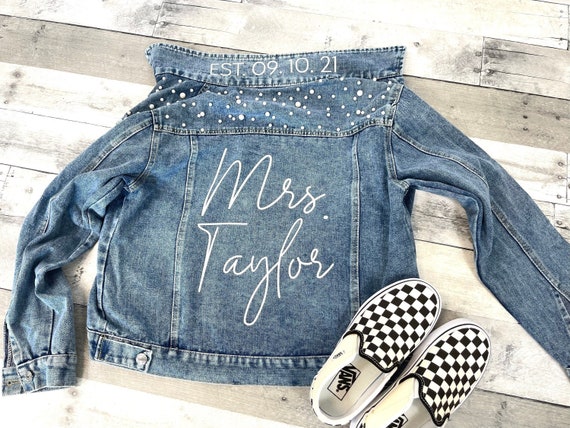 Mrs denim jacket sales