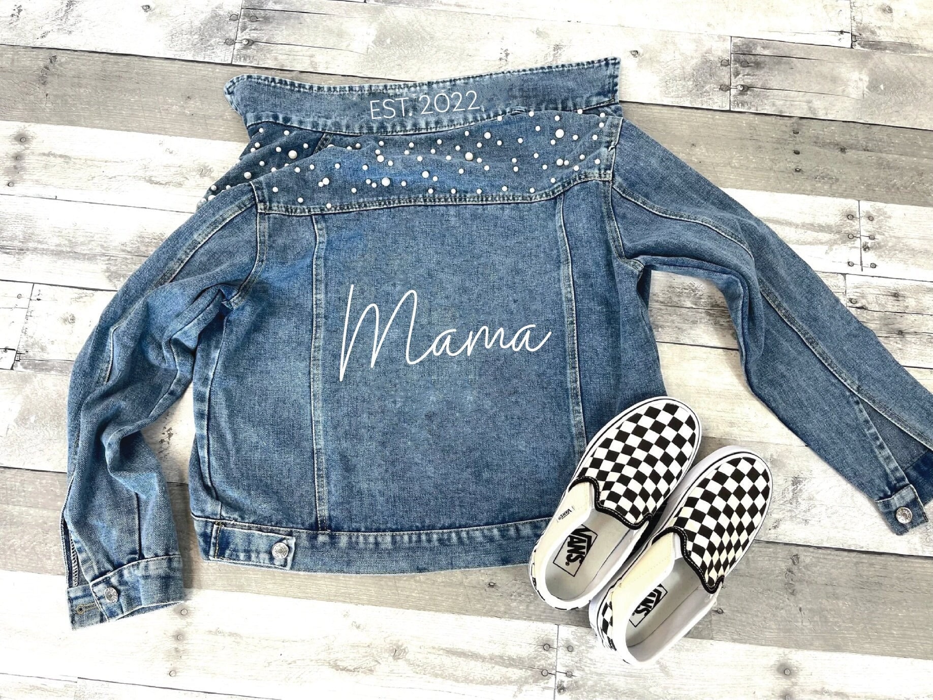 InStitchesNC Kid's Monogrammed Denim Jacket