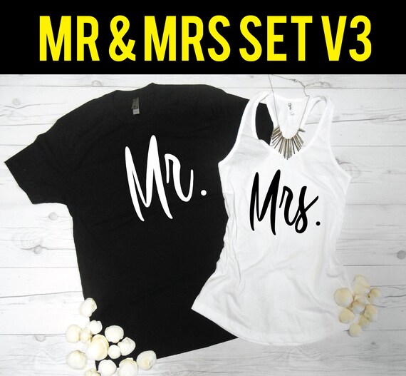 MR \u0026 MRS Shirt Set Mr Mrs Shirts Mr 
