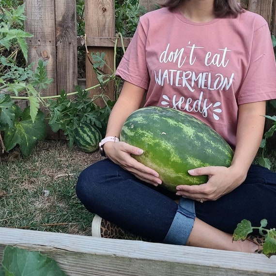 dont eat watermelon seeds maternity shirt