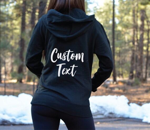 Custom Hoodie Custom Text Hoodie Personalized Hoodie Mrs Hoodie