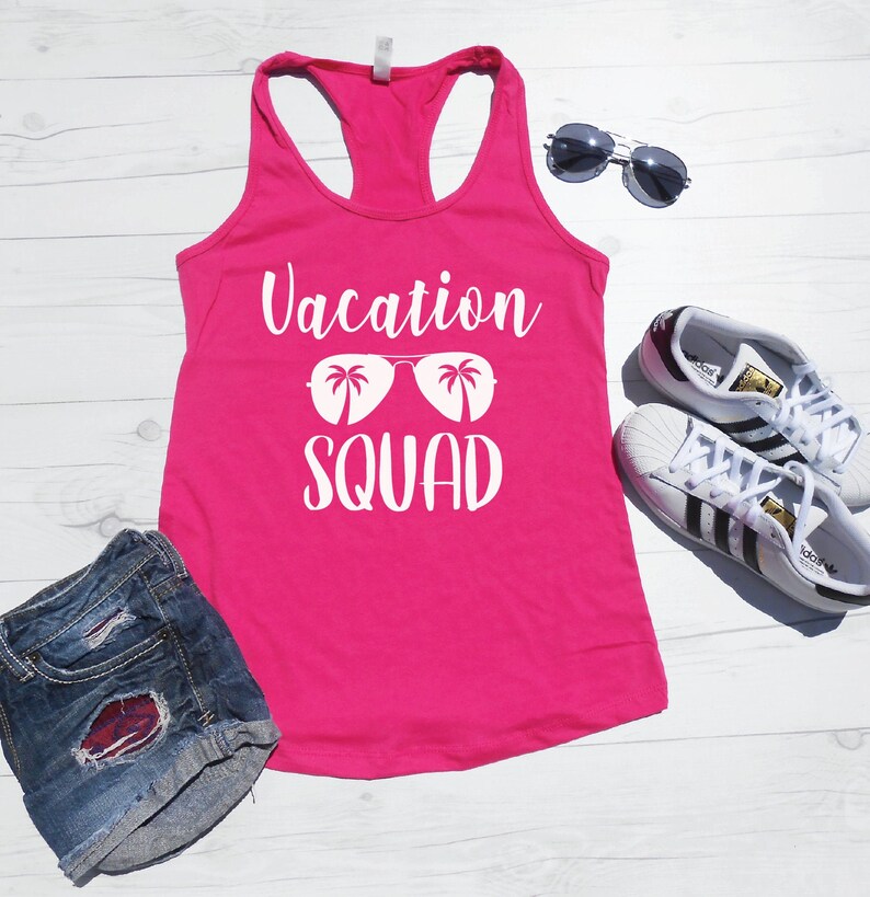 Vacation Squad Tank Tops Vacation Tanks Beach Vacation - Etsy