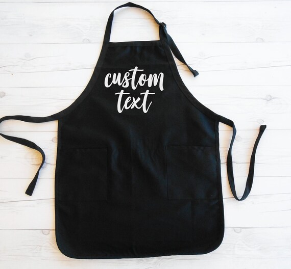 Gift for Chef Customized Apron for Men and Women BrightTexts Personalized Aprons Couple Gift Gift for Him or Her Birthday Gift Custom Text Apron