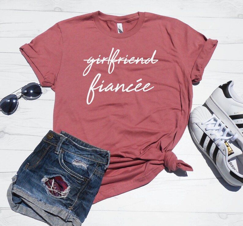 Girlfriend Fiancee Shirt, Future Mrs, I Said Yes, Engagement Shirt, Engagement Gift, Fiance Shirt, Bachelorette Party Shirt, Future Mrs image 8