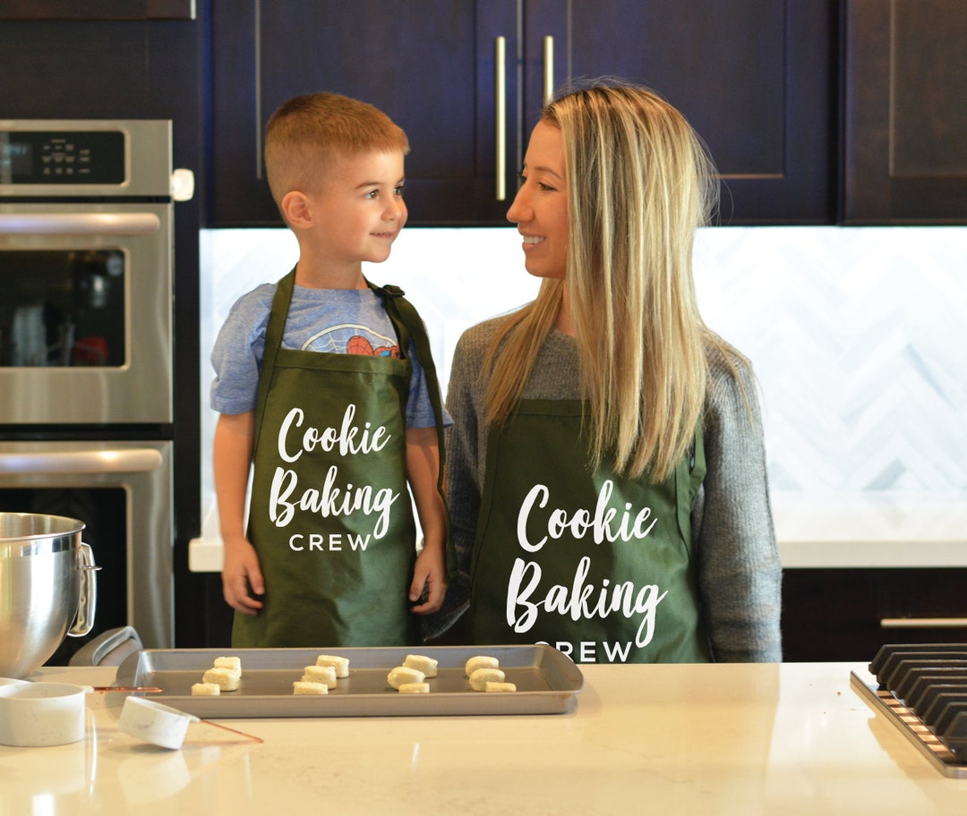 Cookie Baking Crew Aprons, Mommy and Me Aprons, Cookies Aprons