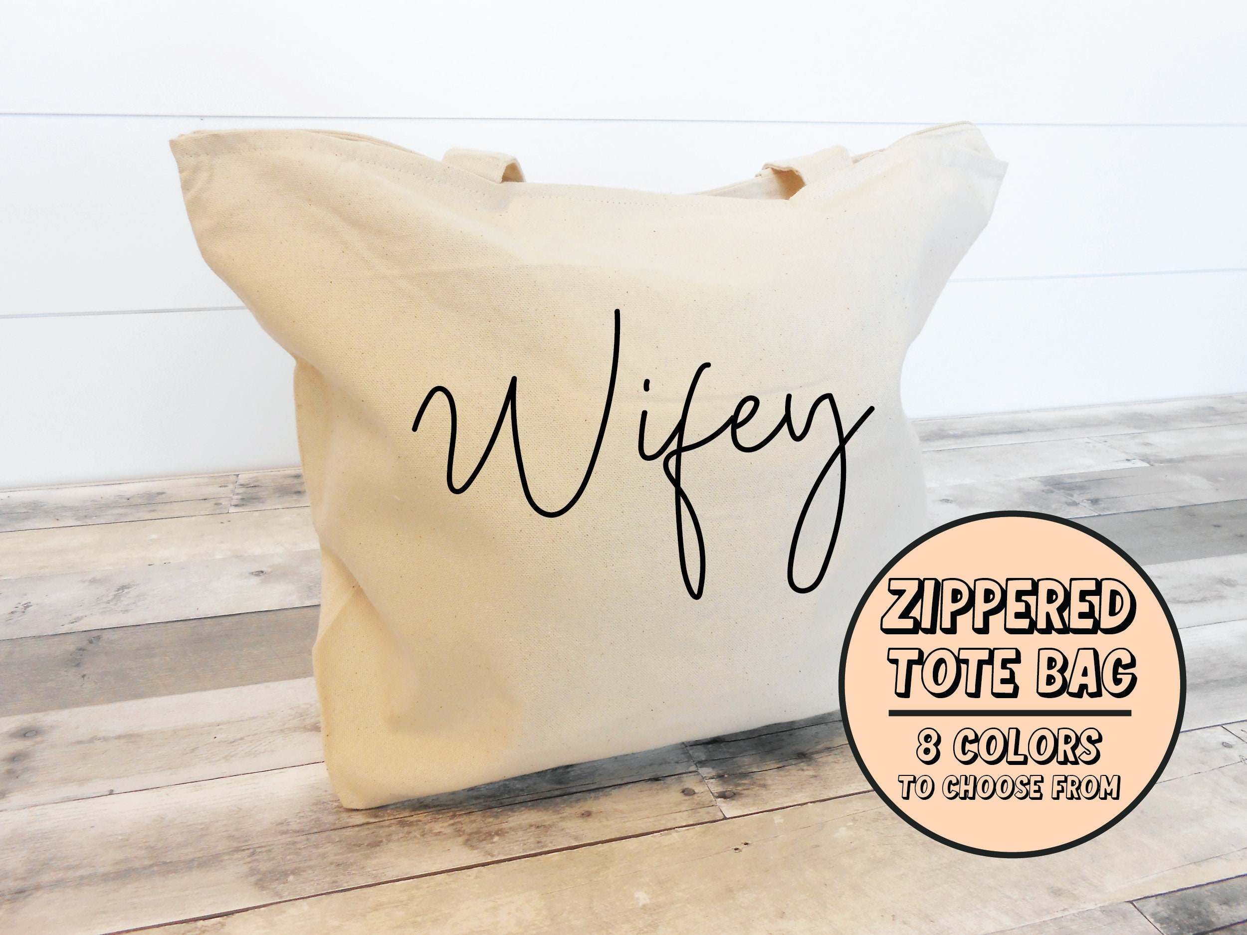 Wifey tote bag sale