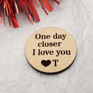 Deployment Gift: Personalized Wooden Pocket Coin - Military Keepsake