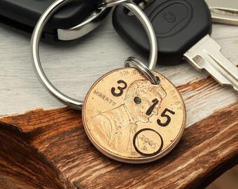 Personalized Sobriety Gift. Recovery Date Penny Keychain • Recovery Gift, Sobriety Gifts For Men, AA Sobriety Gifts, Recovery Coin