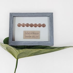 Copper Gift 7th Anniversary Personalized Wedding Gift. Traditional Copper 7 Year Anniversary For Her, Custom Copper Anniverary Gift. Penny