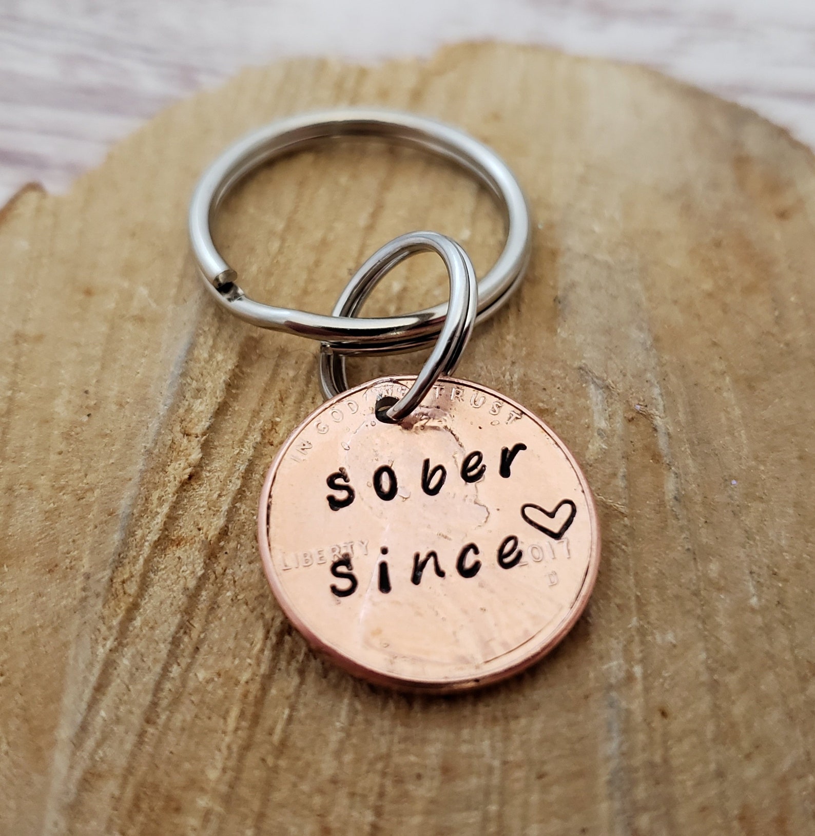Sober Keychain AA Sponsor Gift AA 10 Year AA 3 Year Etsy