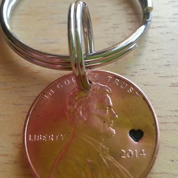 Hand Stamped Penny Etsy