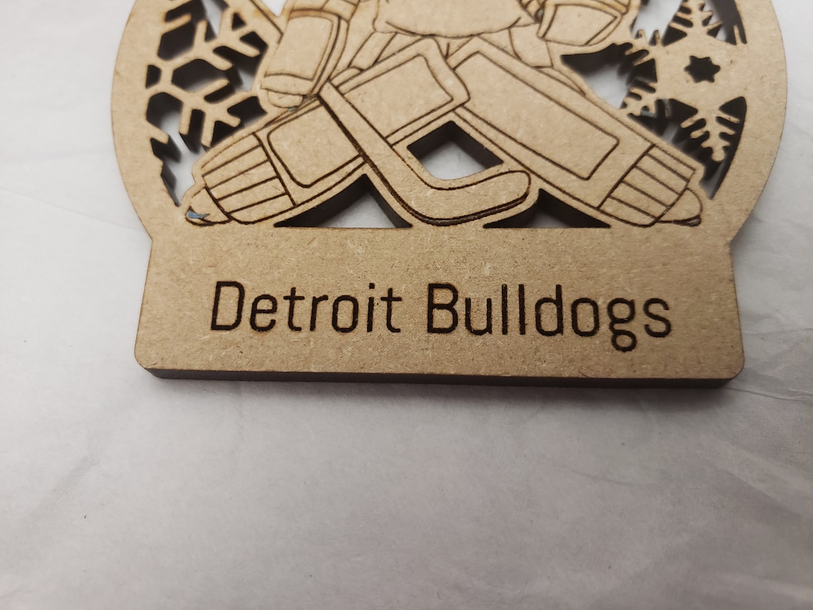 Personalized Ice Hockey Goalie Ornament Custom Name Jersey Etsy