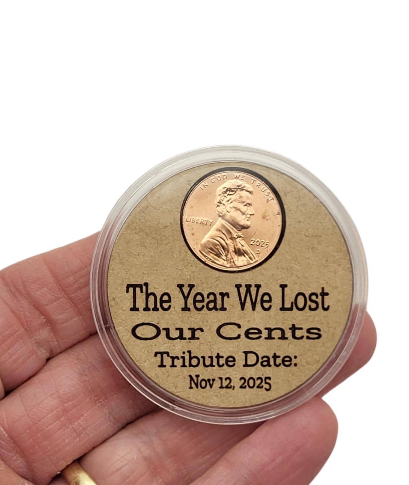 2025 Penny Keepsake, Penny Tribute, Nostalgic Gift, Final Year Cent ...