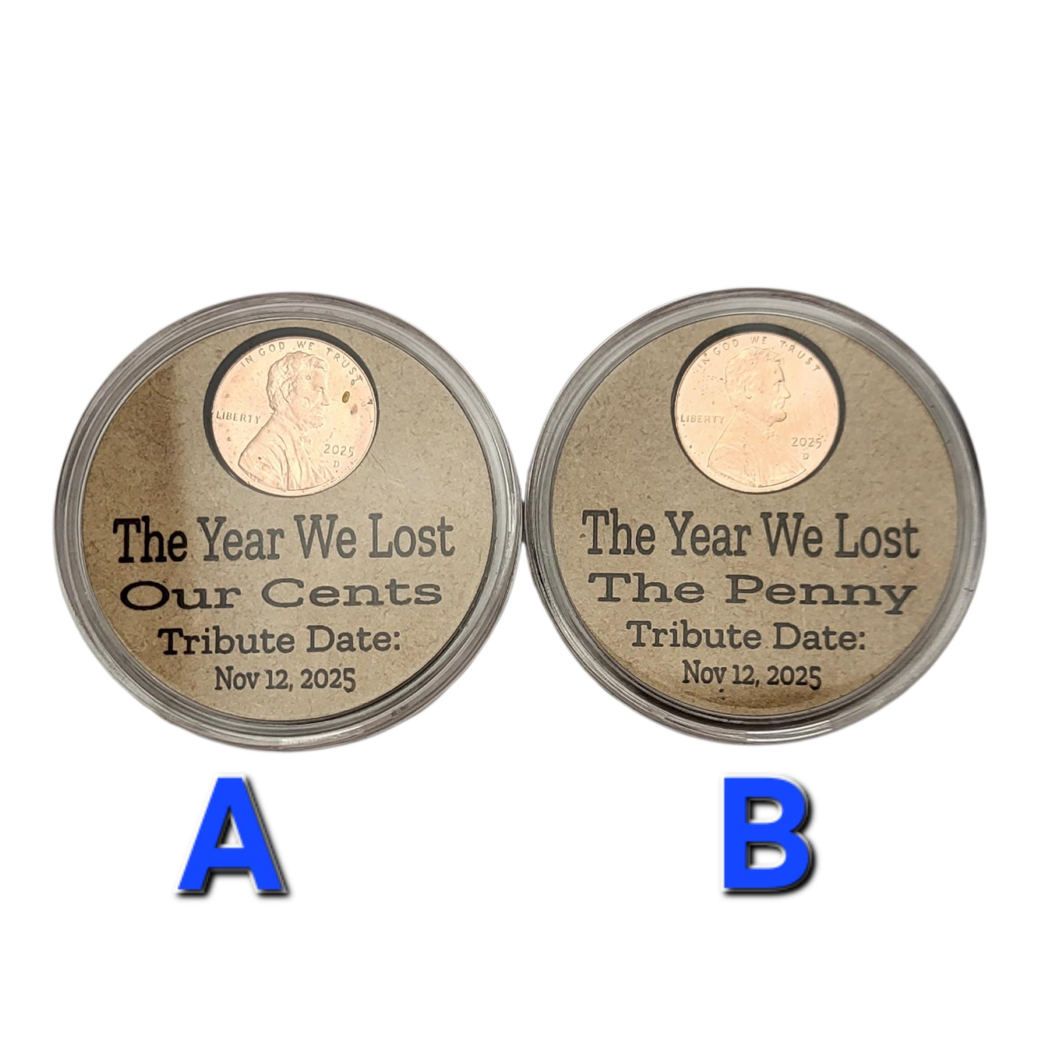 2025 Penny Keepsake, Penny Tribute, Nostalgic Gift, Final Year Cent ...