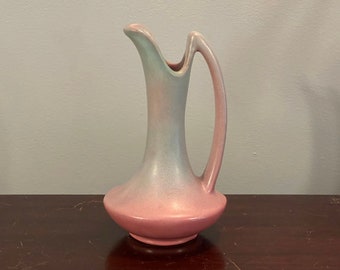 Art Pottery Small Jug Or Cruet Niloak Mulberry Matte Glaze 6 1/2" Art Deco Period 1930s Vintage 1940s