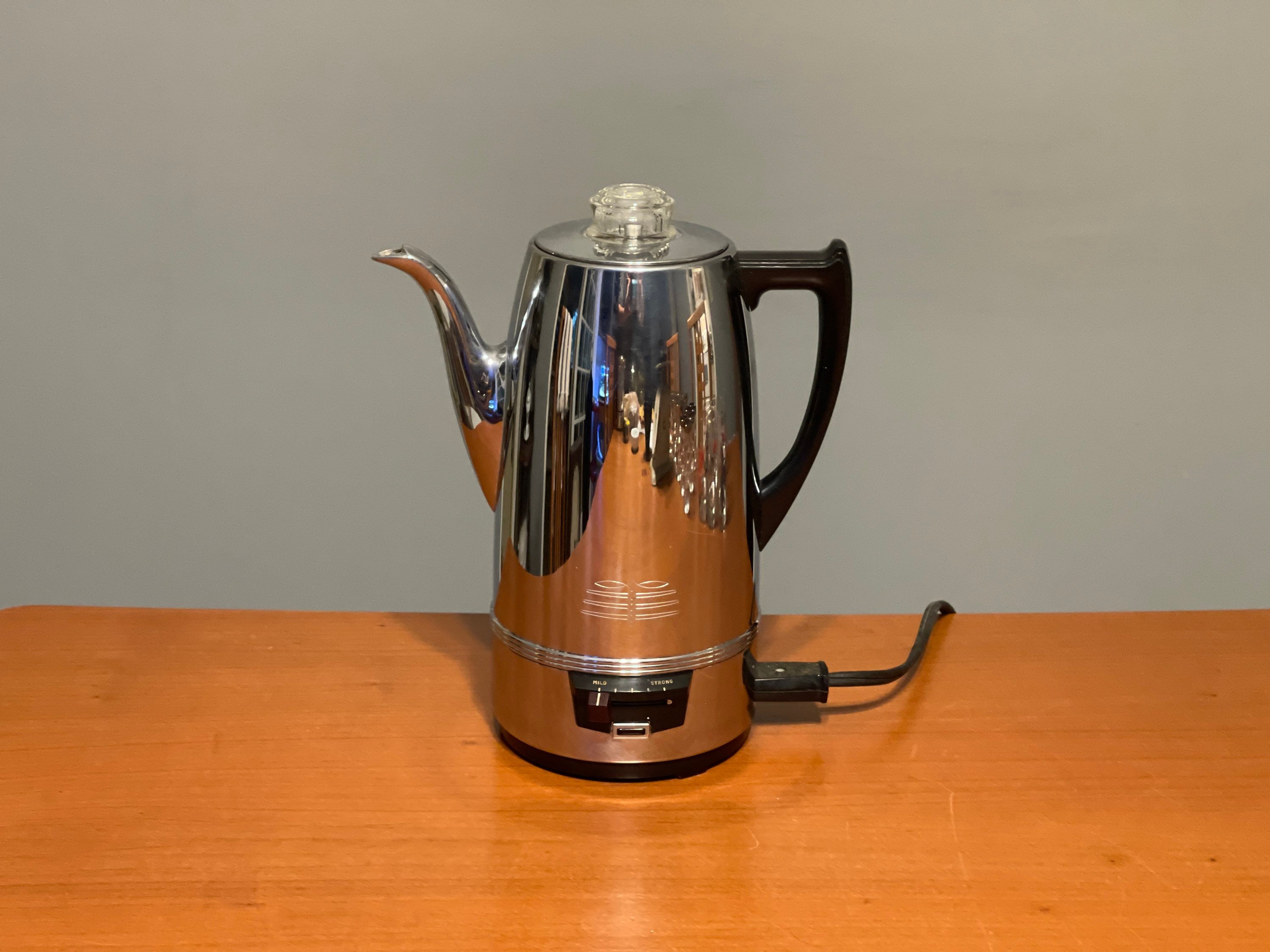 Vintage Universal Coffeematic Electric Coffee Percolator Stainless  Steel/Chrome
