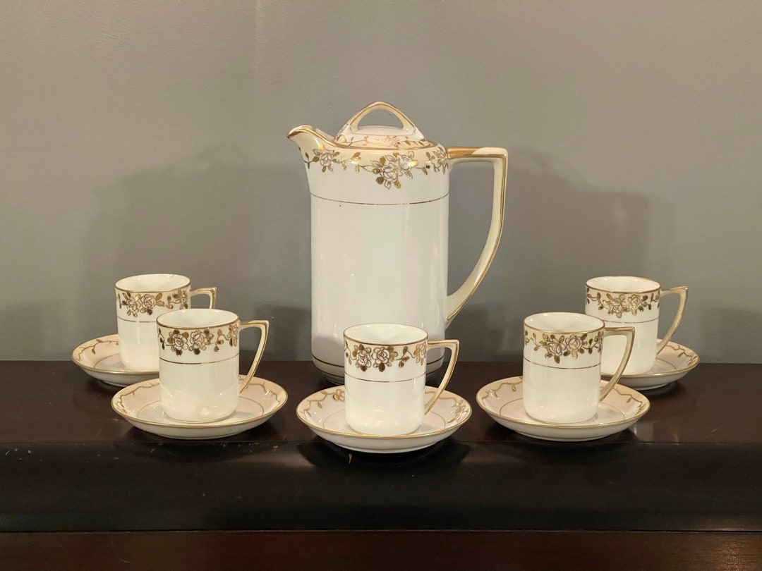 Noritake Porcelain Chocolate Ot Tea Set Antique Circa 1916 11 - Etsy