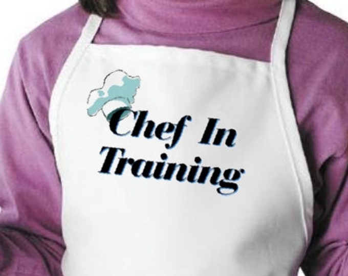 Kids Apron Chef In Training Children's Cooking Aprons, Child Kitchen Aprons, Baking Aprons For Kids