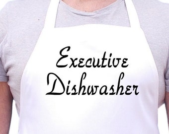 Funny Cooking Aprons Executive Dishwasher Novelty Apron, Apron Gift Idea