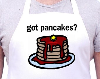 Novelty Cooking Aprons Got Pancakes Funny Kitchen Apron, Breakfast Chef Apron