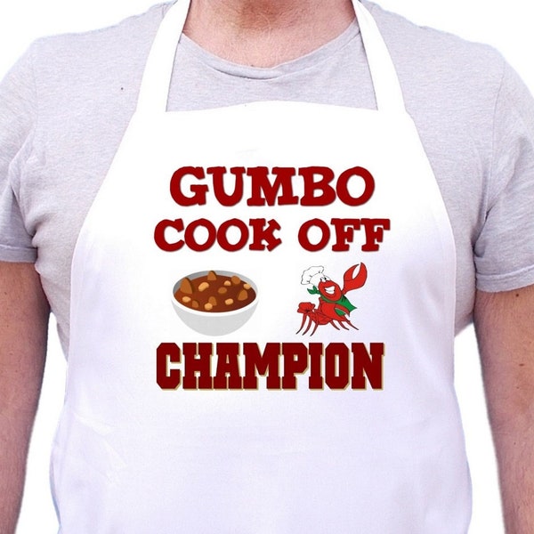 Gumbo Cook Off Champion White Aprons For Competition Winners