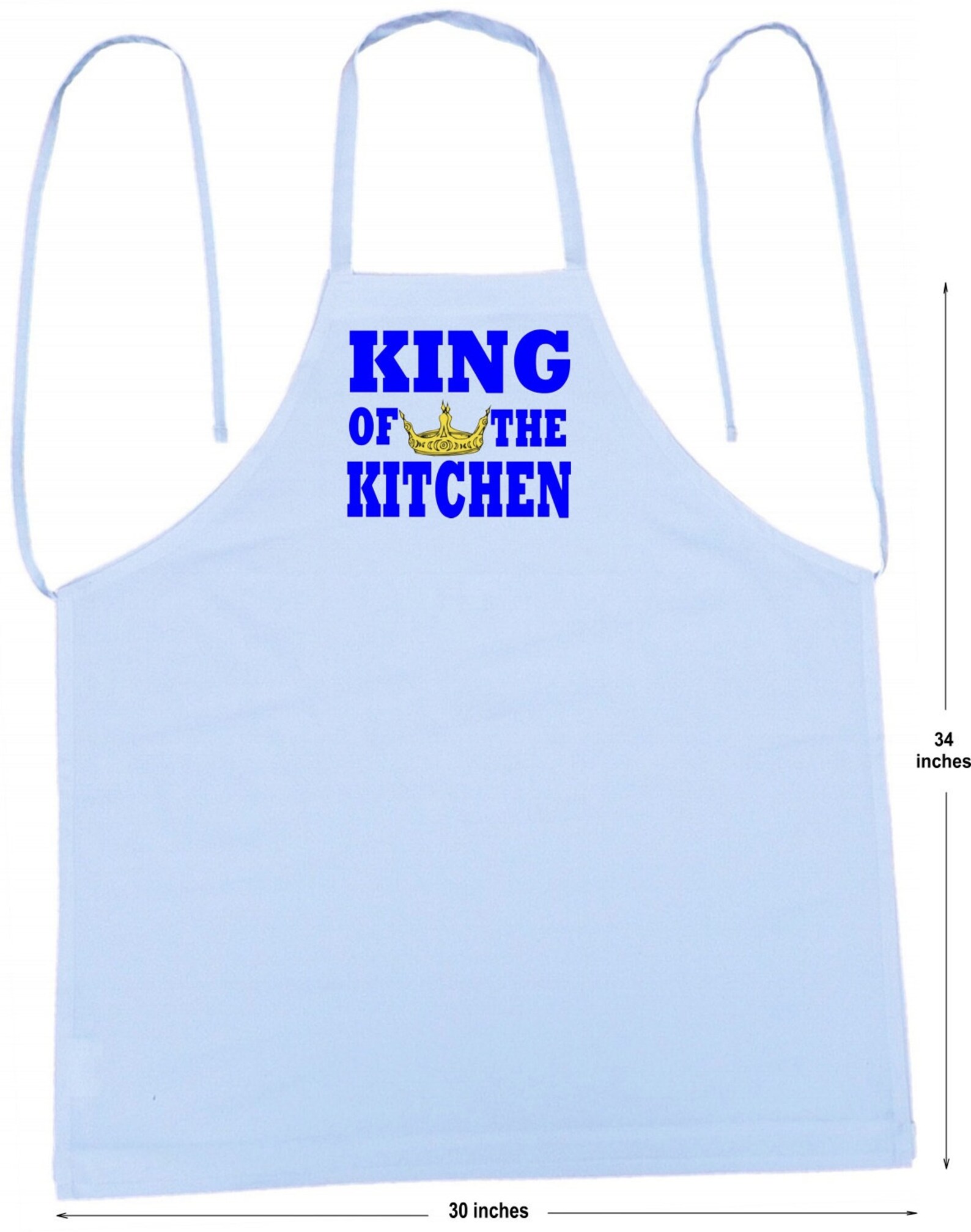 Novelty Cooking Apron King of the Kitchen Aprons for Men Full - Etsy