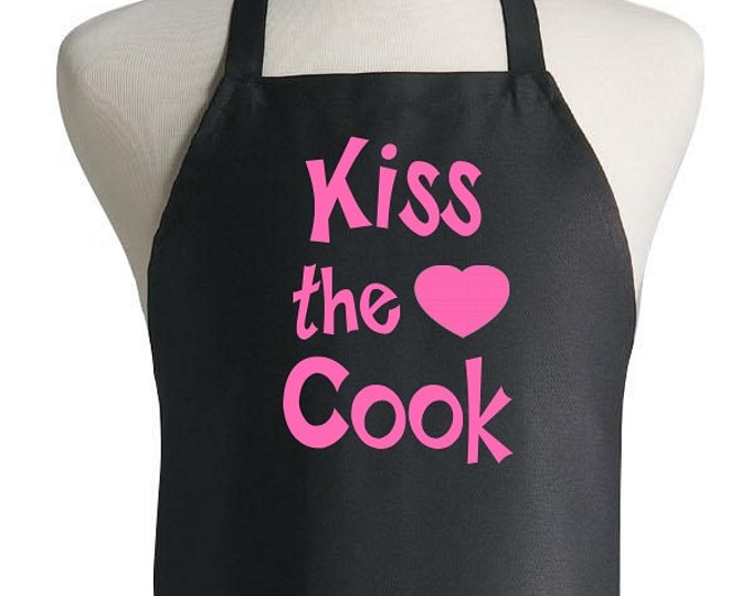 Custom Kitchen Apron Kiss the Cook Novelty Cooking Aprons