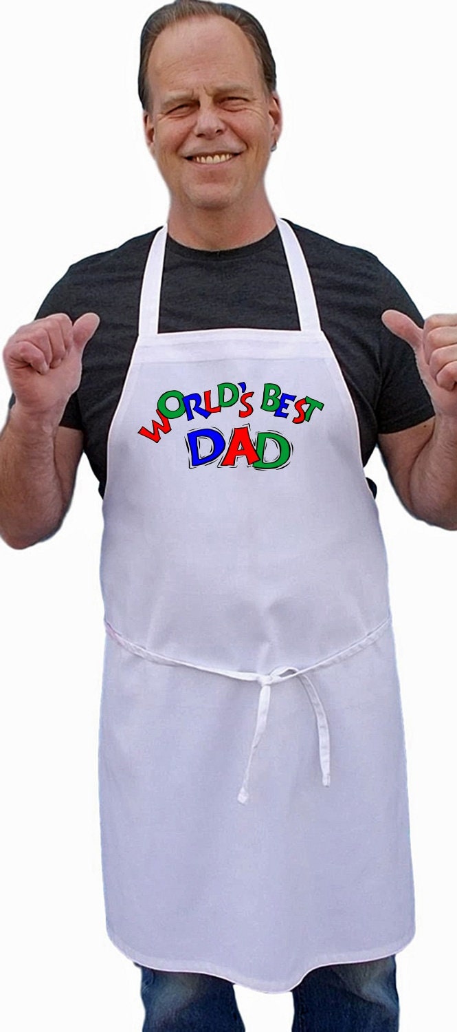 World's Best Dad Aprons For Men Father's Day Gift Idea, Mens Cooking Aprons