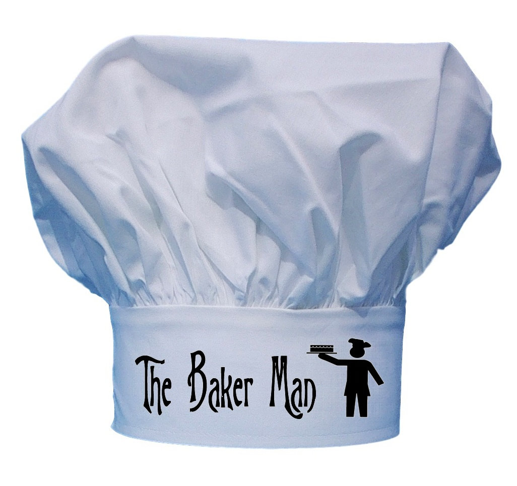 USA Seller White Chef/Baker Hat Cotton Blend Adjustable Velcro® Closure 