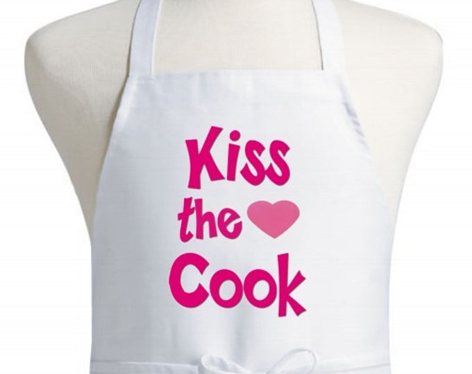 Cute Kiss The Cook Kitchen Apron Vintage Cooking Aprons