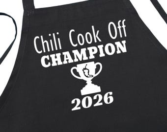 Competition Cooking Prize For Chili Cook Off Champion 2026, Chili Cook Off Awards, Black Chef Aprons