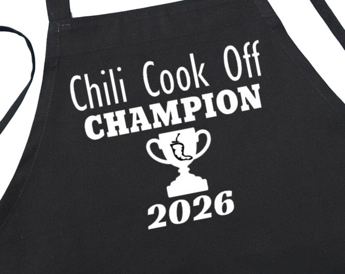 Competition Cooking Prize For Chili Cook Off Champion 2026, Chili Cook Off Awards, Black Chef Aprons