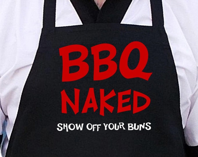 Funny Grilling Apron BBQ Naked Novelty Barbecue Aprons