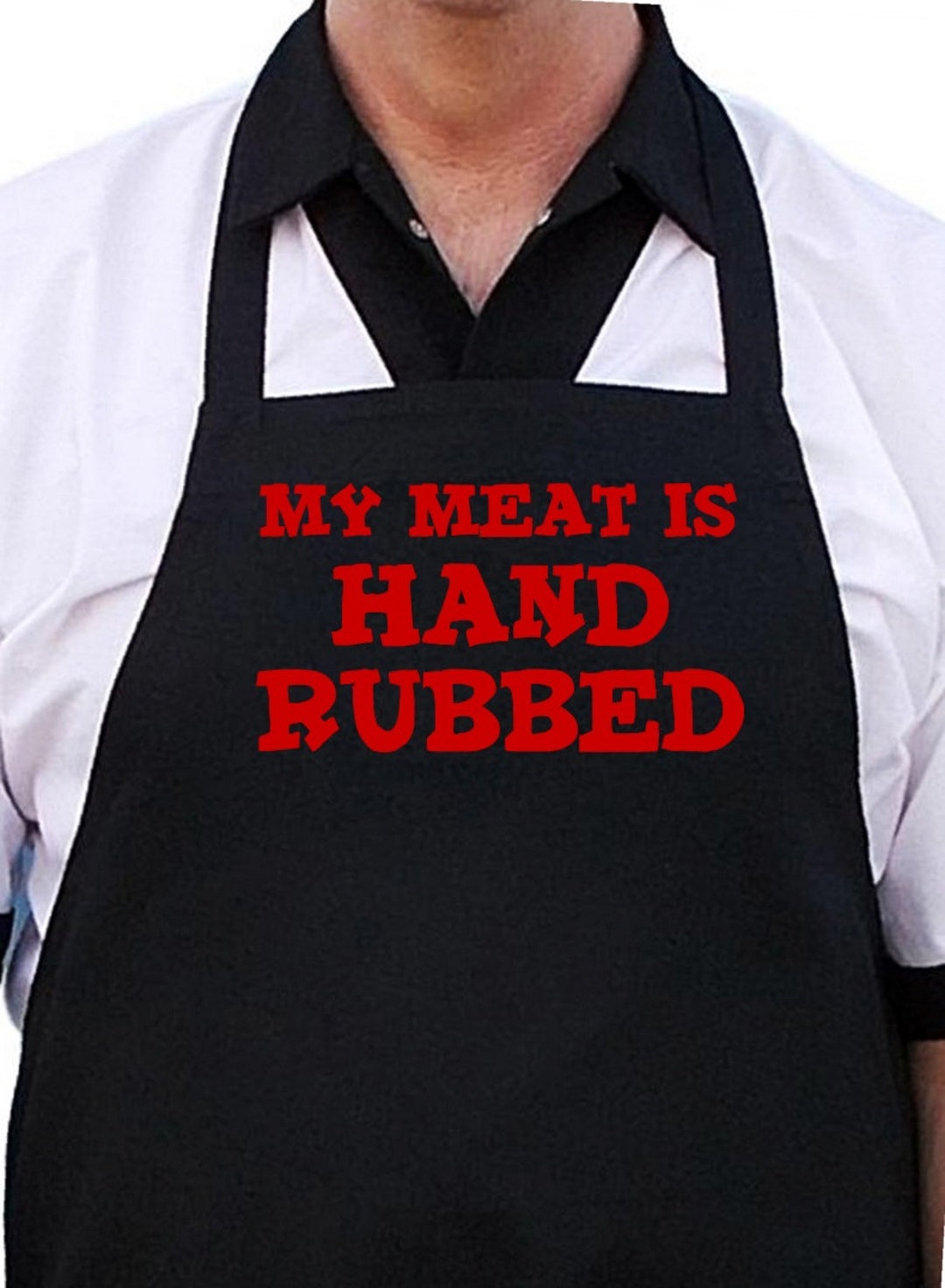 Funny Barbecue Apron My Meat is Hand Rubbed Chef Aprons - Etsy