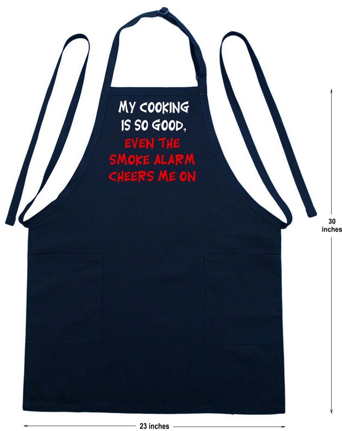 Funny Kitchen Apron My Cooking is so Good Black Two Pockets - Etsy