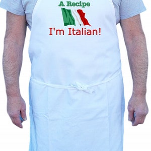 Italian Cooking Apron I Don't Need A Recipe Funny Chef Aprons, Italian Gift Idea image 2