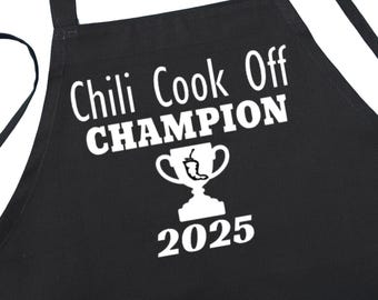 Competition Cooking Prize For Chili Cook Off Champion 2025, Chili Cook Off Awards, Black Chef Aprons