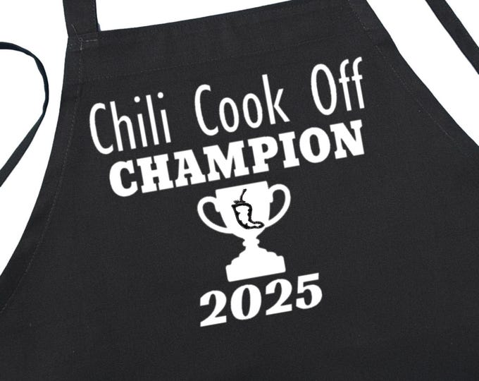 Competition Cooking Prize For Chili Cook Off Champion 2025, Chili Cook Off Awards, Black Chef Aprons